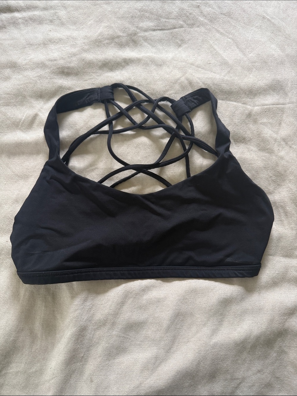 Lululemon black sports bra